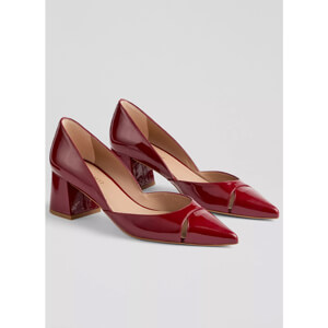 LK Bennett Cecile Cut Out Block Heel Court